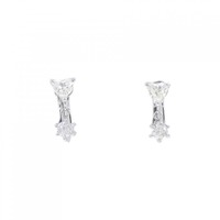 PT ハート ダイヤモンド イヤリング 0.503CT