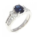 PT サファイヤ リング 1.01CT