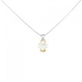 K18YG/PT ダイヤモンド ネックレス 1.002CT