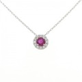 PT ルビー ネックレス 0.441CT