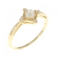 K18YG ダイヤモンド リング 0.12CT