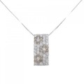 K18WG フラワー ダイヤモンド ネックレス 1.50CT