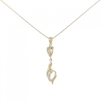 K18YG ダイヤモンド ネックレス 0.10CT
