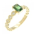 K18YG トルマリン リング 0.37CT