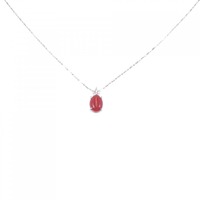 K18WG スター サンゴ ネックレス 1.00CT