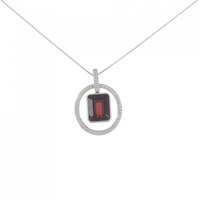 PT ガーネット ネックレス 3.76CT