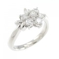 PT フラワー ダイヤモンド リング 0.50CT