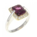 PT/K18YG ガーネット リング 1.66CT