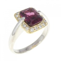 PT/K18YG ガーネット リング 1.66CT
