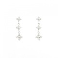 K18WG ダイヤモンド ピアス 0.32CT