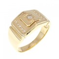 【新品】K18YG ダイヤモンド リング 0.16CT