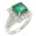 PT エメラルド リング 1.588CT