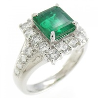 PT エメラルド リング 1.588CT