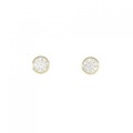 【リメイク】K18YG/ST ダイヤモンド ピアス 0.310CT 0.315CT H SI1 EXT H＆C
