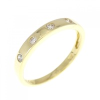 K18YG ダイヤモンド リング 0.10CT