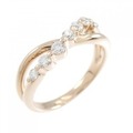 K18PG ダイヤモンド リング 0.25CT