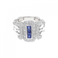 K18WG サファイヤ リング 0.28CT