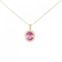 【リメイク】K18YG ルビー ネックレス 2.83CT