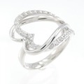 K18WG ハート ダイヤモンド リング 0.50CT