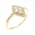 K18YG ダイヤモンド リング 0.49CT