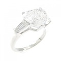 グラフ ハート ダイヤモンド リング 3.02CT H IF