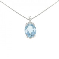 【リメイク】PT アクアマリン ネックレス 1.95CT