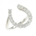 PT ホースシュー ダイヤモンド リング 0.50CT