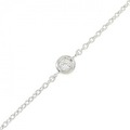 K18WG ダイヤモンド ブレスレット 0.03CT