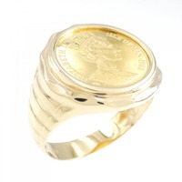 K18YG コイン リング