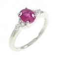 PT ルビー リング 0.70CT