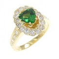 750YG ガーネット リング 0.67CT