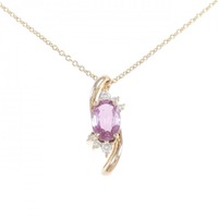 K18PG サファイヤ ネックレス 0.83CT 拡散処理未検査