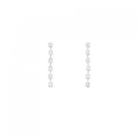 K18WG ダイヤモンド ピアス 0.20CT