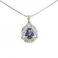 PT サファイヤ ネックレス 1.00CT