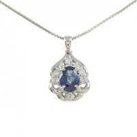 PT サファイヤ ネックレス 1.00CT