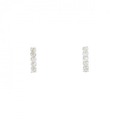 【新品】K18WG ダイヤモンド ピアス 0.10CT