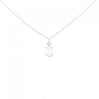 【新品】K18YG ブルートパーズ ネックレス