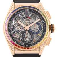 ゼニス デファイエルプリメロ21レインボー RG/バゲットサファイヤ 22.9003.9004/72.R585 PG・RG 自動巻