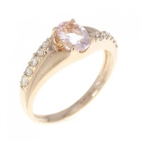 K18PG ベリル リング 0.41CT