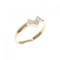 K18YG ダイヤモンド ピンキー リング 0.10CT