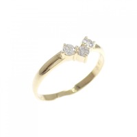 K18YG ダイヤモンド ピンキー リング 0.10CT