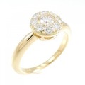 K18YG ダイヤモンド リング 0.50CT