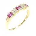 K18YG ルビー リング 0.40CT