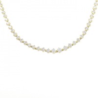 18KYG ダイヤモンド ネックレス 5.18CT