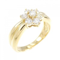 K18YG フラワー ダイヤモンド リング 0.51CT
