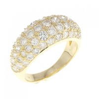 K18YG パヴェ ダイヤモンド リング