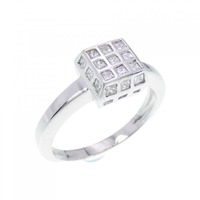 750WG ダイヤモンド リング 0.40CT