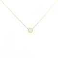 K18YG ソリティア ダイヤモンド ネックレス 0.10CT