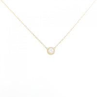 K18YG ソリティア ダイヤモンド ネックレス 0.10CT