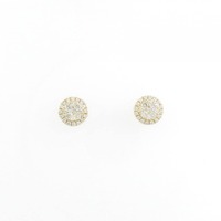 K18YG ダイヤモンド ピアス 0.24CT